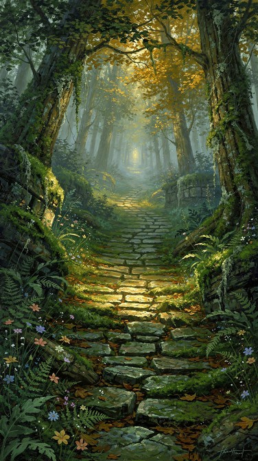 Free Enchanted Forest Pathway Image - Forest, Pathway, Moss | Download ...