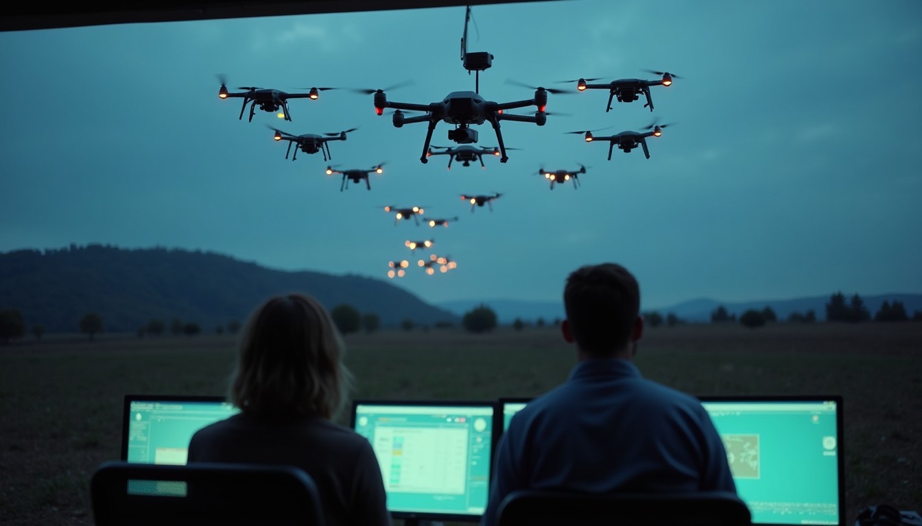 Free Drone swarm operation Image - Drones, Swarm, Technology | Download ...