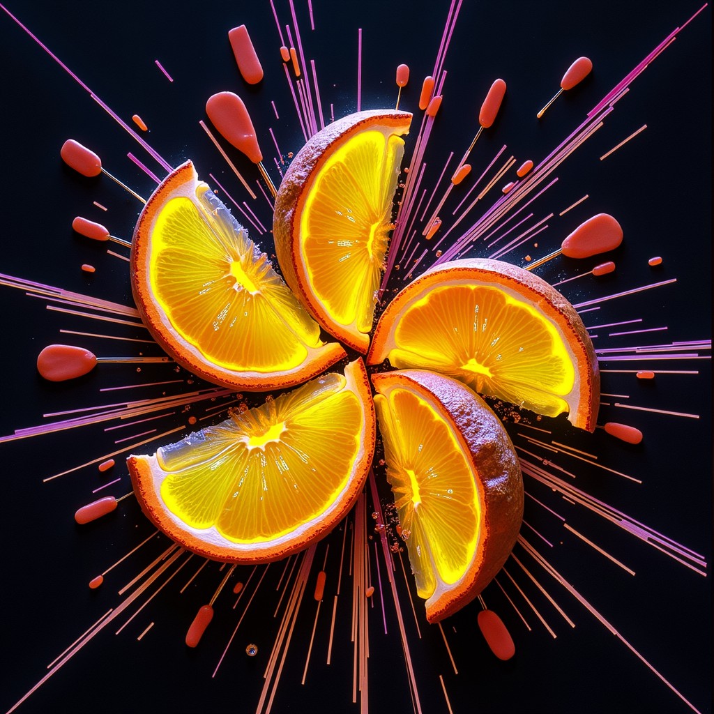 Free Neon Citrus Explosion Image - Citrus, Neon, Explosion | Download ...