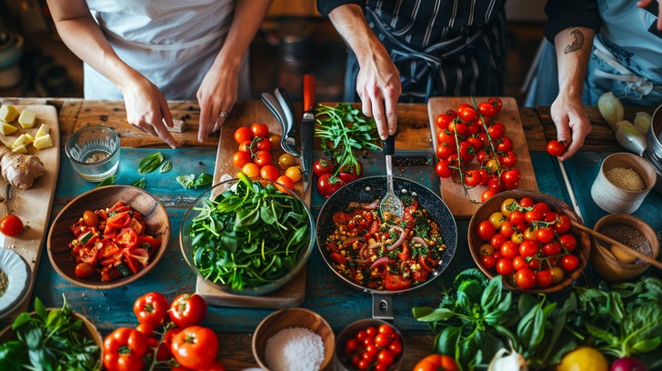 Cooked Creations Free Cooking fresh ingredients Image - Cooking, Kitchen, Tomatoes ...