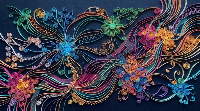 Free Quilled Neural Pathways Image - Quilling, Paper, Art | Download at ...