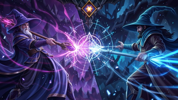 2 Wizards Free Epic Magic Duel Image - Wizard, Magic, Duel | Download at StockCake