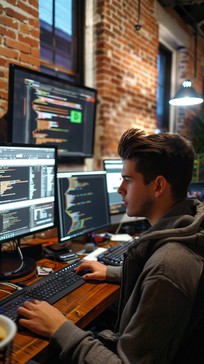 Free Focused Programmer Working Image - Programmer, Coding, Office ...