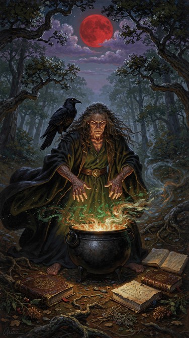 Free Witch Brewing Magic Image - Witch, Magic, Cauldron | Download at ...