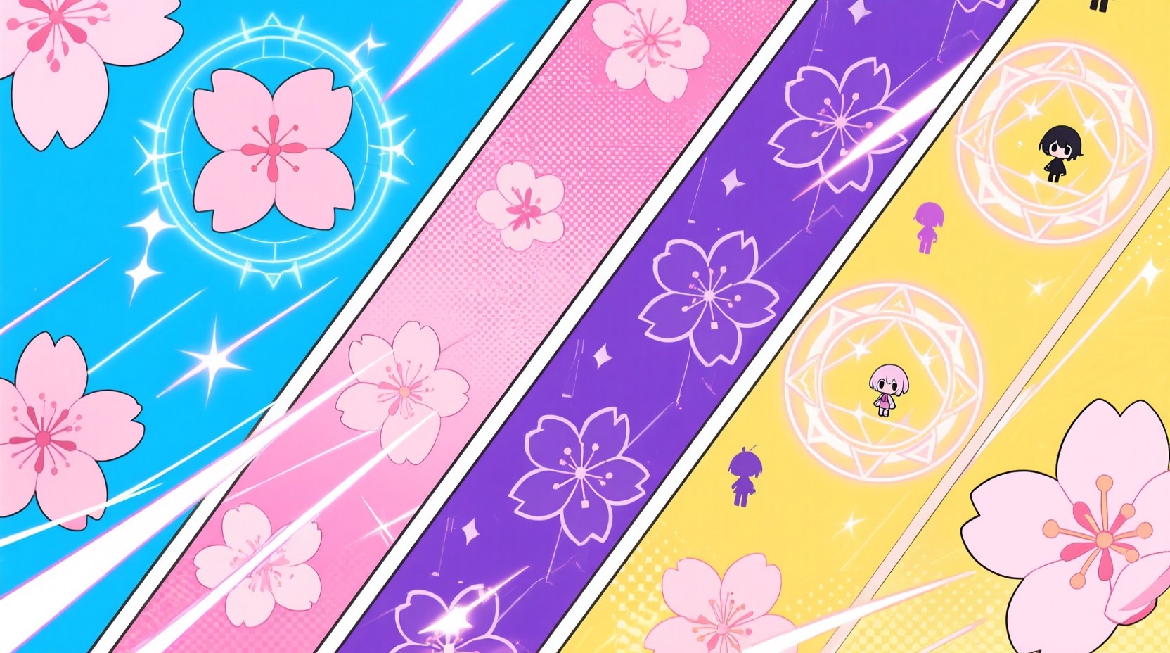 Free Vibrant Anime Patterns Image - Anime, Sakura, Geometric | Download ...