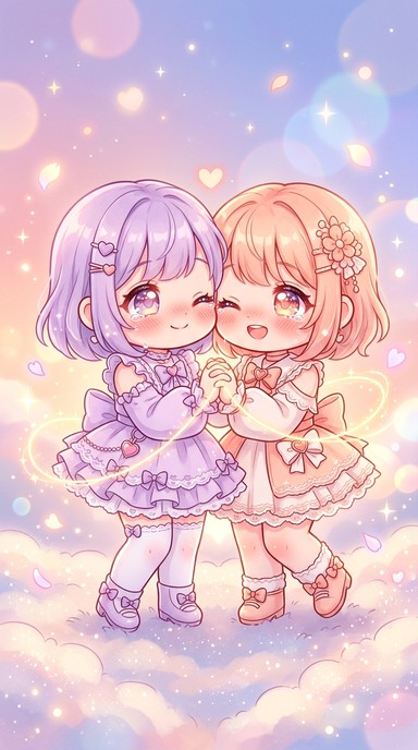 Free Cheerful Chibi Friends Image - Anime, Chibi, Kawaii | Download at ...