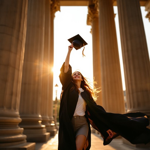 Graduating Moment Free Graduate's Golden Moment Image - Graduation, Achievement ...