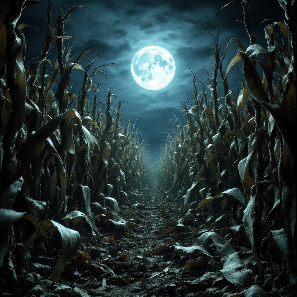Free Moonlit Corn Maze Image - Gothic, Moonlight, Cornfield | Download ...