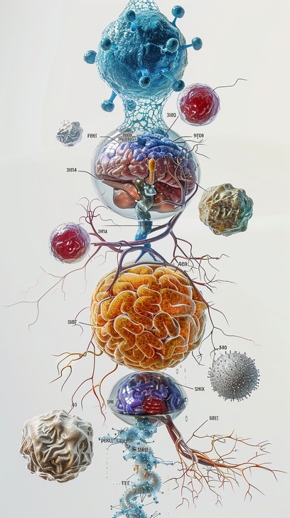 Free Cellular Illustration Art Image - Biology, Illustration, Cells ...