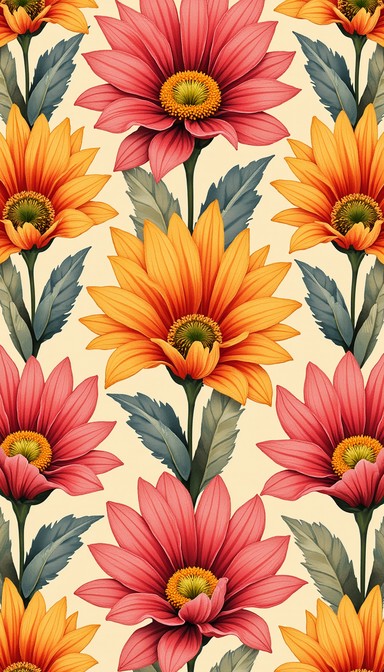 Free Vibrant Flower Pattern Image - Floral, Botanical, Bloom | Download ...