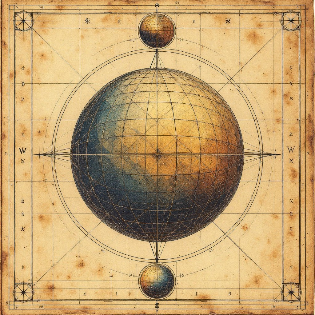 First Spherical Map Free Celestial Sphere Map Image - Celestial, Sphere, Geometric ...