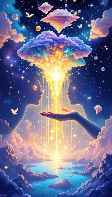 Free Connection Creates Light Image - Surreal, Fantasy, Illustration ...