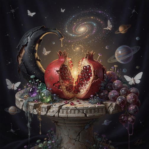 Decaying Moon Free Cosmic Fruit Decay Image - Surreal, Fantasy, Decay | Download at ...