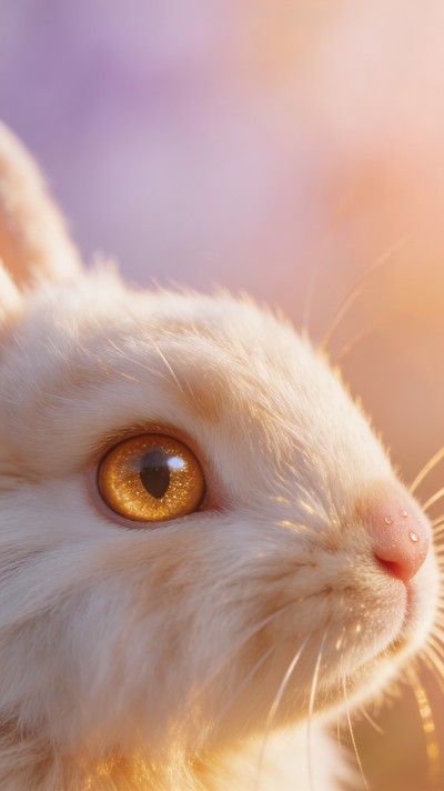 Free Luminous Amber Gaze Image - Bunny, Rabbit, White | Download at ...