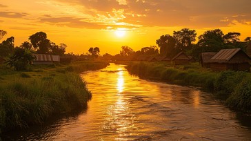 Free Sunset River Glow Image - Sunset, River, Reflections | Download at ...