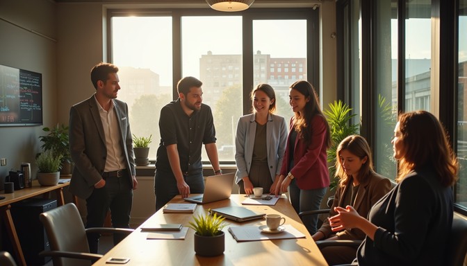 Free Dynamic Office Teamwork Image - Teamwork, Collaboration, Office ...