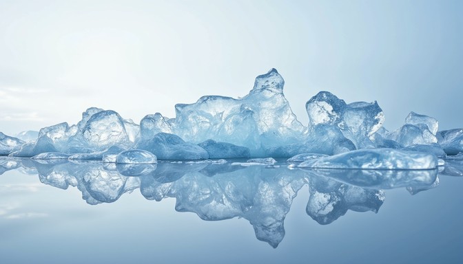 Free Glacial Blue Reflection Image - Ice, Watercolor, Minimal ...
