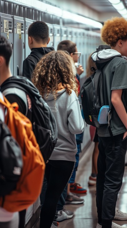 Free Students at Lockers Image - Students, Lockers, School | Download ...