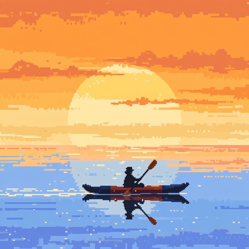Free Pixel Sunset Voyage Photo - Pixel, Sunset, Kayak | Download at ...