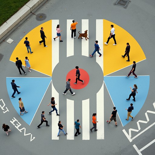 Free Colorful Pedestrian Crossing Image | Download at StockCake
