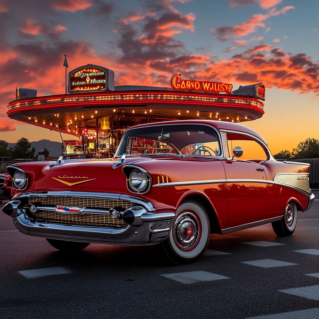 Free Classic Car Sunset Image - Vintage, Sunset, Car | Download at ...