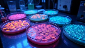 Free Luminescent Bacterial Colonies Image - Bacteria, Petri ...