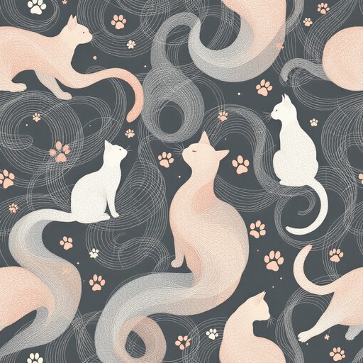 Patterns Feline Free Flowing Feline Pattern Image - Cats, Pattern, Seamless | Download ...