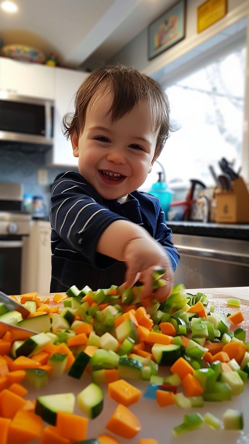 Free Joyful Cooking Helper Photo - Child, Kitchen, Smiling | Download ...