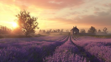 Free Lavender sunset view Image - Sunset, Lavender, Barn | Download at ...