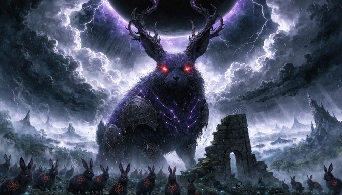 Free Dark Rabbit Guardian Image - Fantasy, Rabbit, Guardian | Download ...