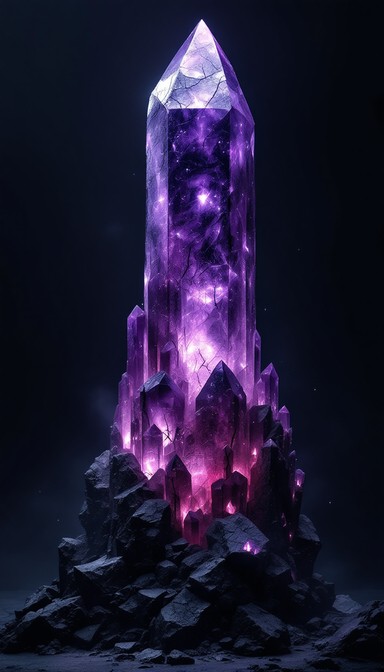 Crystall Free Purple Crystal Heart Image - Gothic, Heart, Purple | Download at ...