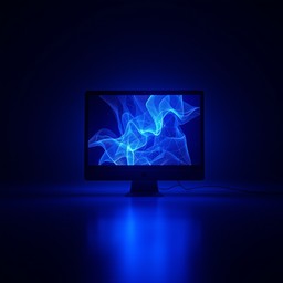 Free Blue Digital Glow Image - Minimal, Blue, Digital | Download at ...