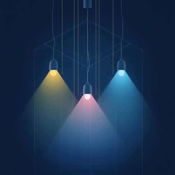 Free Tricolor Lighting Design Photo - Lighting, Pendant, Minimalist ...