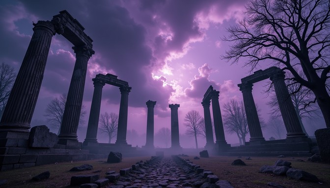 Storm Columns Free Ancient Storm Rising Photo - Gothic, Ruins, Storm | Download at ...