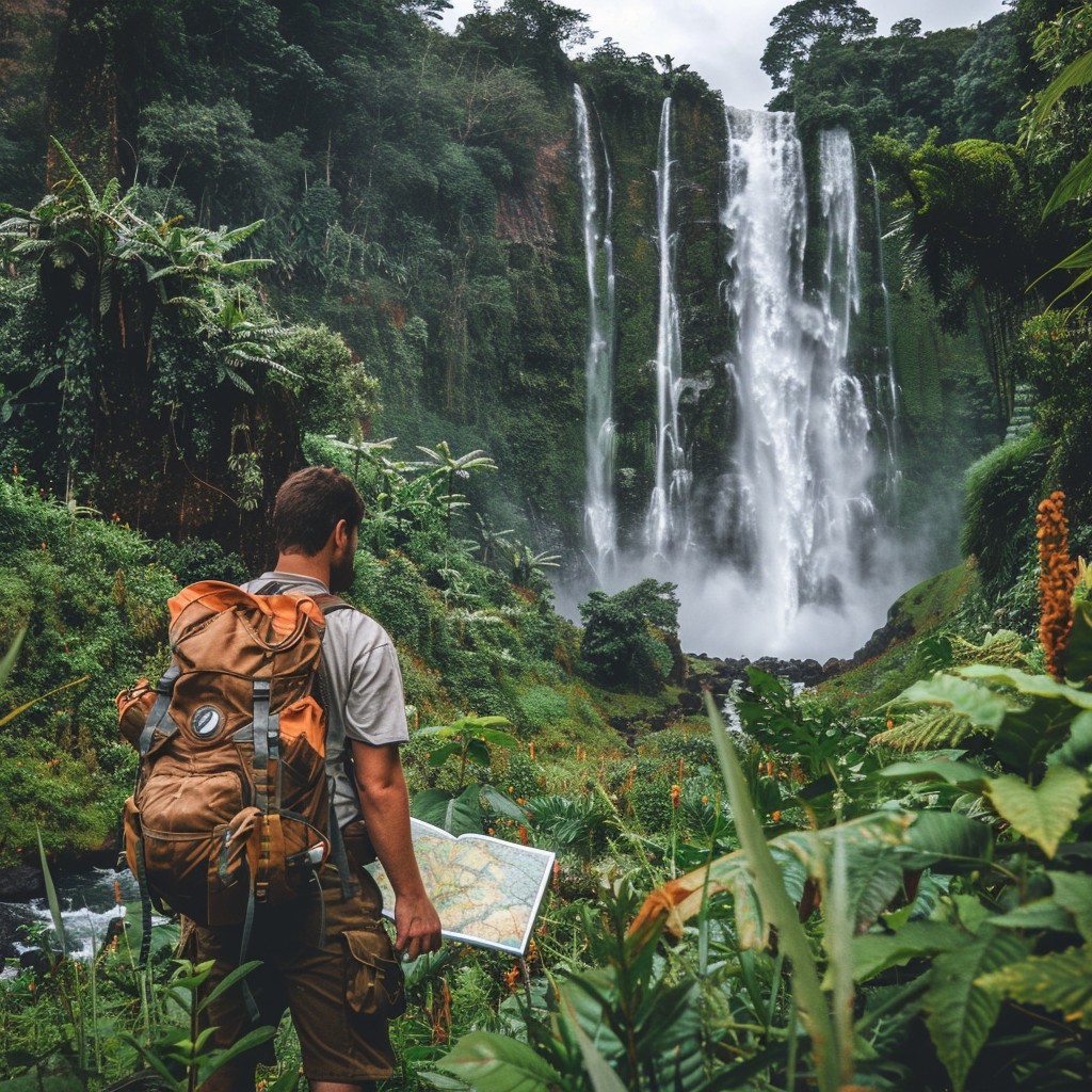 Explor Waterfall Free Explorer at Waterfall Image - Explorer, Waterfall, Jungle ...