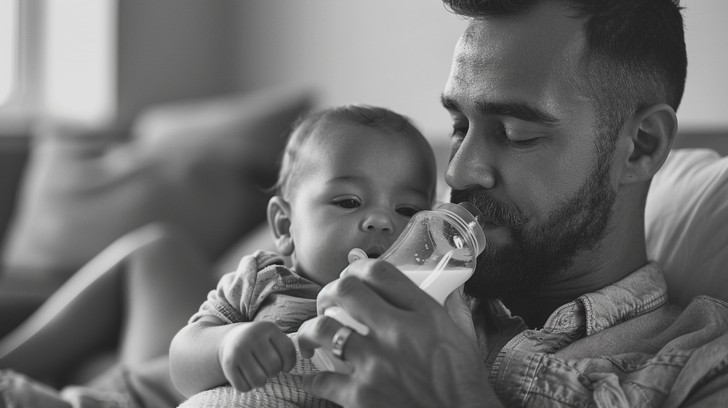 Free Father Feeding Baby Image - Father, Baby, Feeding | Download at ...