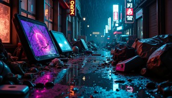 Free Digital Decay Alley Image - Cyberpunk, Neon, Technology | Download ...
