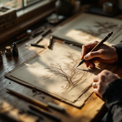 Free Sepia Drawing Process Image - Sepia, Drawing, Artist | Download at ...
