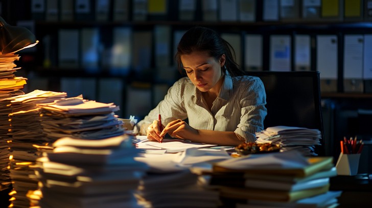 Free Late night work Image - Office, Woman, Work | Download at StockCake