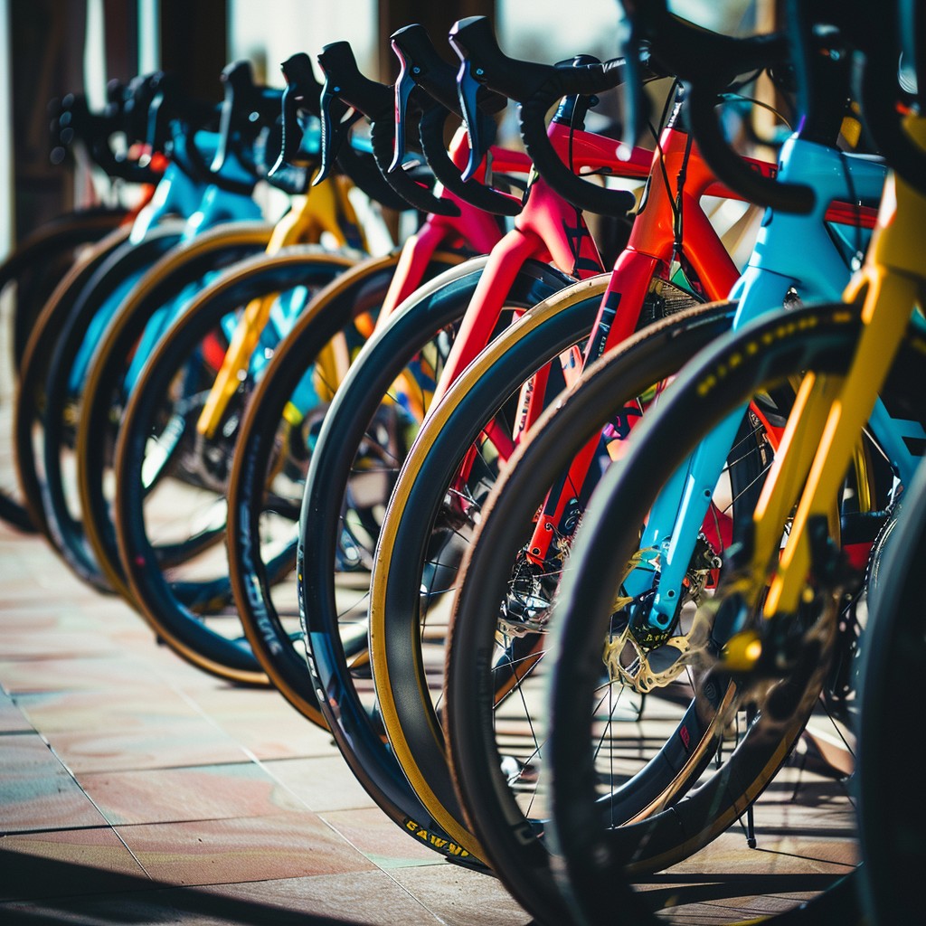 Nice Color Bycycle Free Colorful Bicycles Lined Image - Bicycles, Colorful, Transportation ...