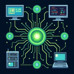 Free Connected Tech Ecosystem Image - Technology, Circuit, Digital ...