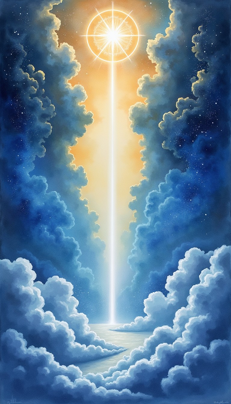 Free Divine Light Pathway Image - Watercolor, Divine, Celestial ...