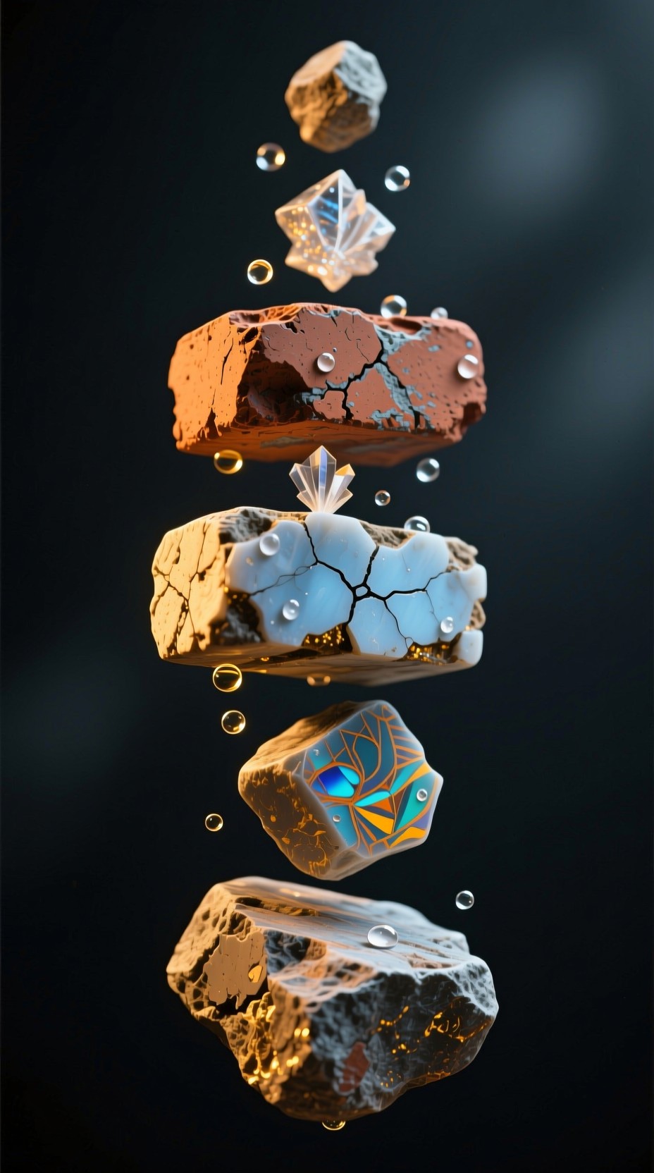 Free Floating Stone Elements Image - Floating, Stones, Bricks ...