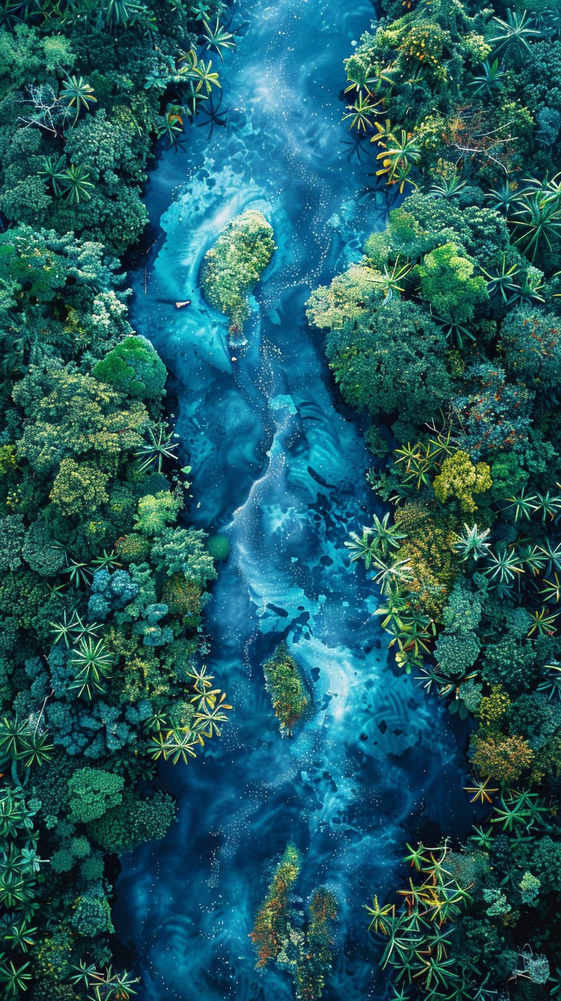 Riveting Rivers Free Riveting River View Image - Aerial, River, Forest | Download at ...