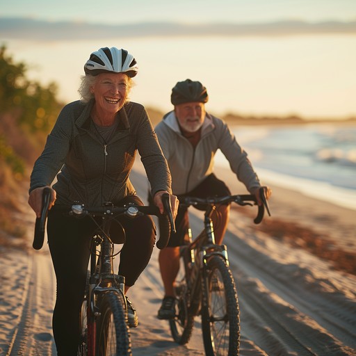 Happy Bike Ride Free Joyful Bike Ride Image - Cycling, Beach, Sunset | Download at ...
