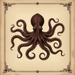 Free Victorian Octopus Illustration Image - Octopus, Victorian, Vintage ...