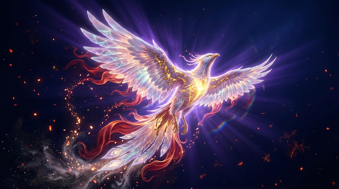 Phoenix Rising Powerpoint Theme Free Phoenix Rising Majestically Image - Phoenix, Rebirth, Fantasy ...
