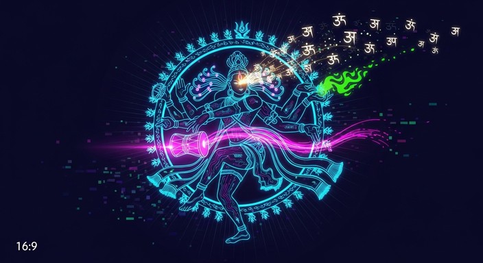 Natraaj Withe Sticker Free Neon Natraj Dance Image - Natraj, Cyberpunk, Neon | Download at ...