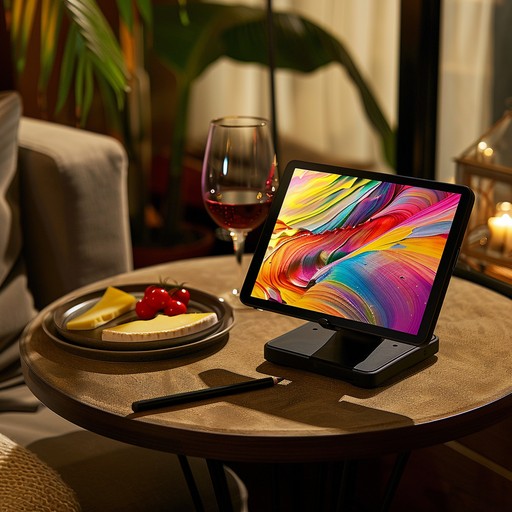 Free Cozy Evening Setup Image - Evening, Tablet, Wine | Download at ...