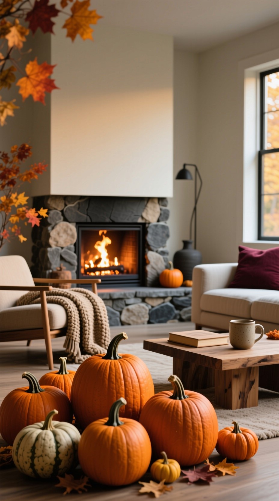 Free Cozy Autumn Fireside Photo - Autumn, Fall, Pumpkins | Download at ...